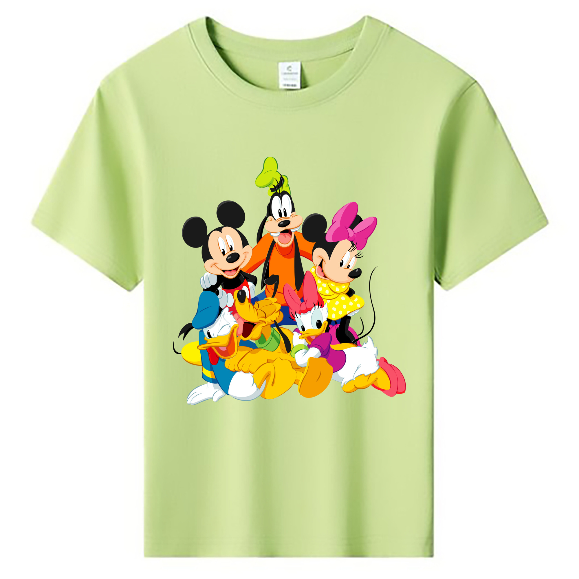 ミッキーマウス Mickey Mouse 綿100％キッズTシャツ（フロントプリント）